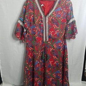 Red dress from noble princess